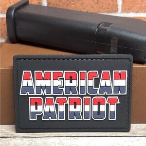 American Patriot PVC Patch - Morale USA Flag Patch - USA Tactical Patch